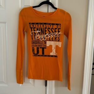 TENNESSEE VOLS UT VOLS HENLEY LONG SLEEVE ORANGE BLACK SHIRT SZ S